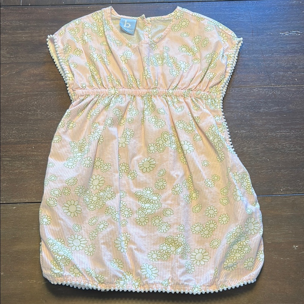 Bella Bliss Pink/Green Flowers Cotton Cover-Up